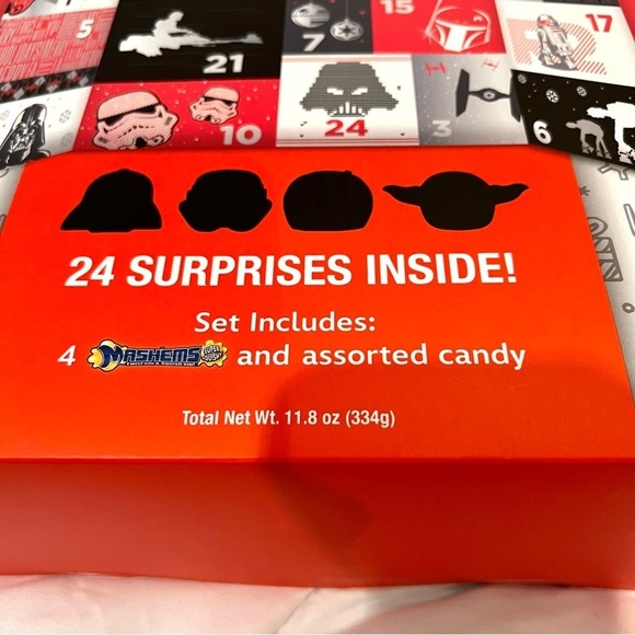 NEW Star Wars Advent Calendar 24 surprises 4 Mashems collectibles assorted candy - Picture 3 of 7